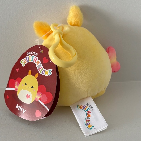 NWT Set of 3 Squishmallow Keychains Moths/Butterfly - Picture 9 of 10